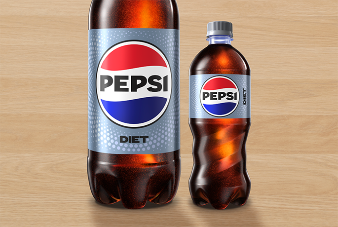 Diet Pepsi 20oz and 2 liter Drink