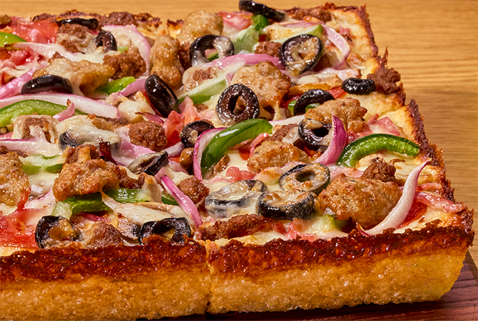 Deep Dish The Works Pizza