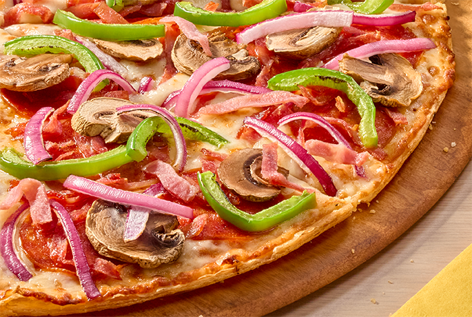 Thin Crust Howie Special Pizza