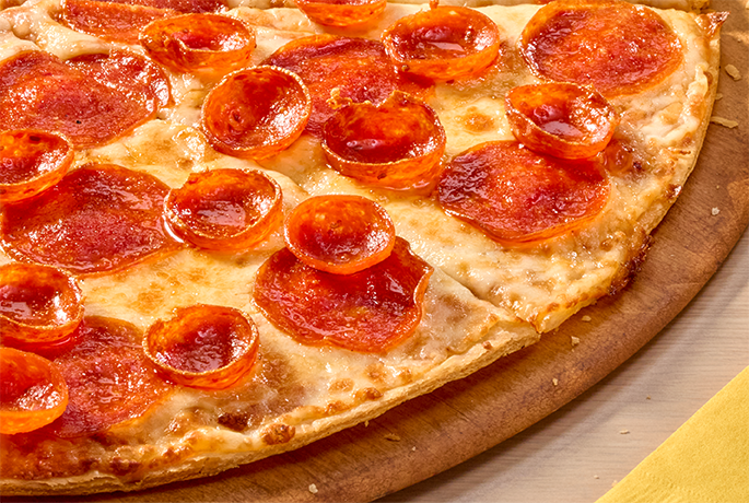 Thin Crust Pepperoni Duo Pizza