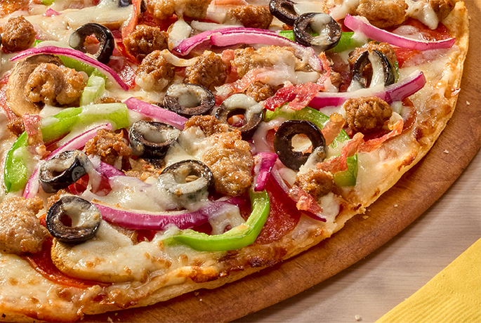 Thin Crust The Works Pizza