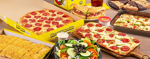 Pizza, Salad, Cookie, Bread, Sub, Soda, Sauces