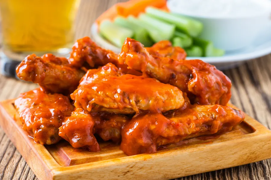 Delicious buffalo wings from Hungry Howie's
