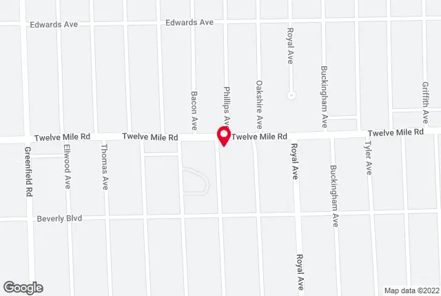 Google map of location for driving directions.