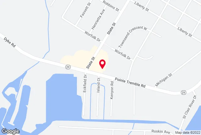 Google map of location for driving directions.