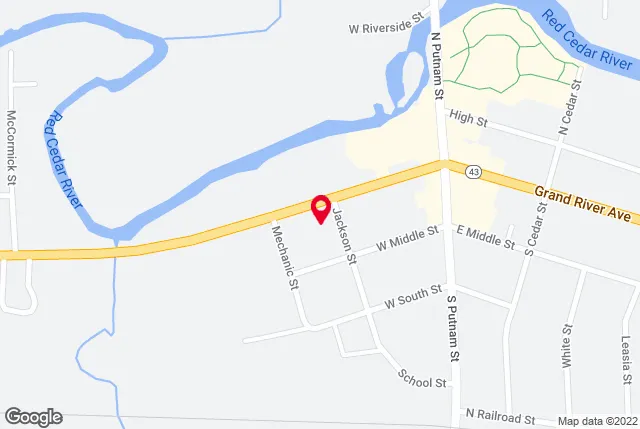 Google map of location for driving directions.