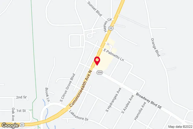 Google map of location for driving directions.