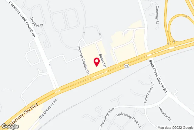 Google map of location for driving directions.