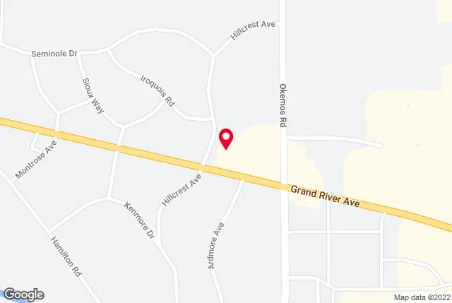 Google map of location for driving directions.