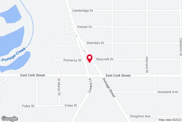 Google map of location for driving directions.