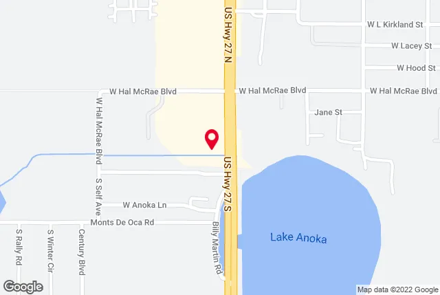 Google map of location for driving directions.