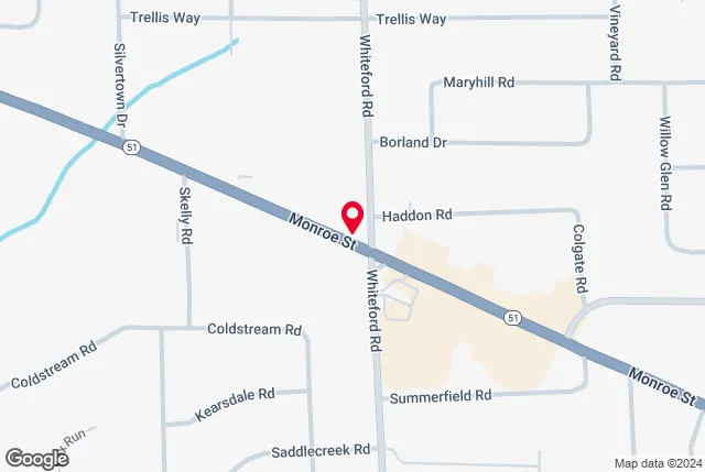 Google map of location for driving directions.